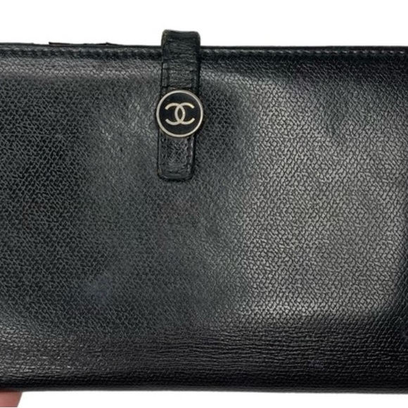 Authentic Chanel Sevruga Continental interlocking long wallet in box - Picture 4 of 11